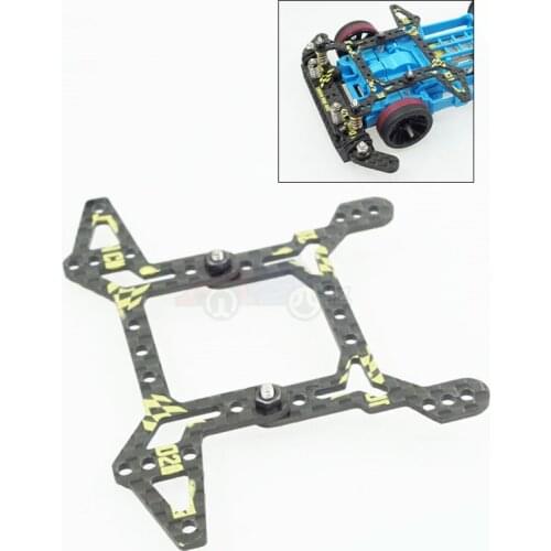 Homemade Front Car Cowl Lifting Frame Carbon Fiber 95132 Lightweight Fit for MS MSL Chassis Spare Parts for Tamiya Mini 4WD Car