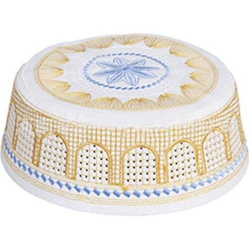 Unisex Men Adults Cotton Knitting Hats Solid Casual Male Leisure Fashionable Mens Skull Cap Muslim Islamic Prayer Hat