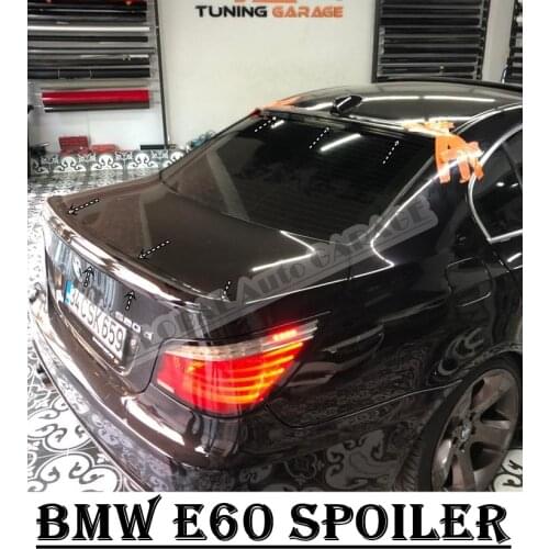 For Bmw 5 Series E60 2003-2010 Spoiler Auto Accessory Universal Spoilers Car Antenna Black For Car Styling Diffüser Flaps Sport