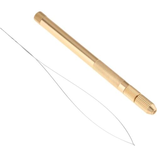 3 Hooking Ventilating Needles+Holder Creat Repair Lace Wig Toupee Hairpiece