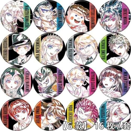 58mm Danganronpa: Trigger Happy Havoc Makoto taeko Kyouko badge G Brooch Pins