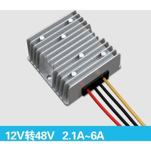 1PCS Waterproof Booster Power Converter Regulator DC 12V Step-Up to DC 48V 2.1A/3A/5A/6A