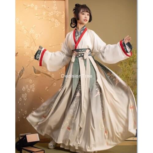 2021 lady casual hanfu dress traditional chinese costumes ancient retro dance dress woman Fairy dress Performance Clothing