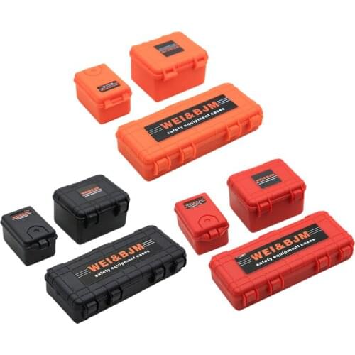3Pcs Plastic Rc Car Storage Box Decoration Tool for Traxxas Trx4 Axial Scx10 90046 D90 1/10 Rc Crawler Accessories