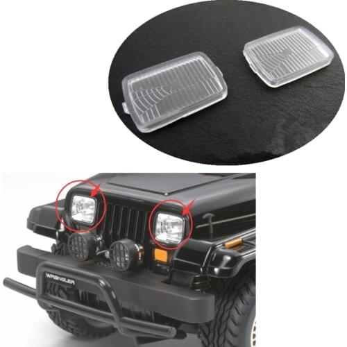 Clear Head-Light Cover Lampshade Fit For 1/10 Scale RC Toys Car Tamiya CC01 Wrangler Rock Crawler Model Toy Truck Accessories