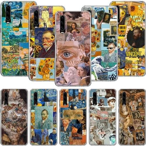 Graffiti Oil Painting Art Van Gogh Phone Case For Huawei P30 P40 P20 P10 Mate 20 10 30 Lite Pro P Smart Z Plus Printing Cover Co