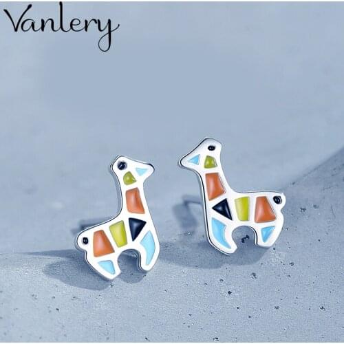 Korean Version of Retro Vintage Deer Earrings For Women Punk Geometric Earrings 2021 New Trendy Jewelry