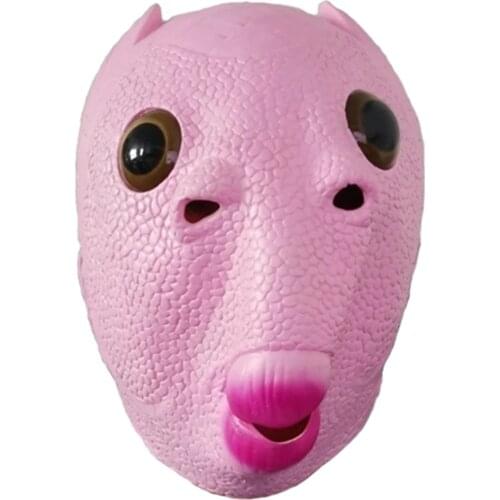 Cosplay Novelty Funny Ugly Halloween Costume Mask Unisex Adult Carnival Party Green Fish Head Anime Alien Emulsion Mask Headgear
