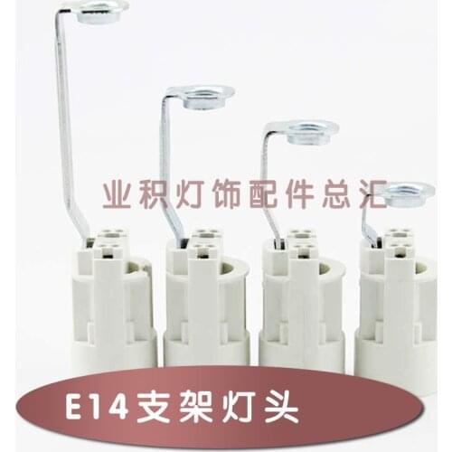 E14 lamp bracket / LED pull tail screw with European luxury crystal candle holder / modern Jane light lighting accessories