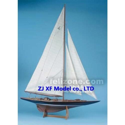 NIDALE model Scale 1/80 in 1934 Americas cup sailing competition Endeavour sail boat wooden model kit
