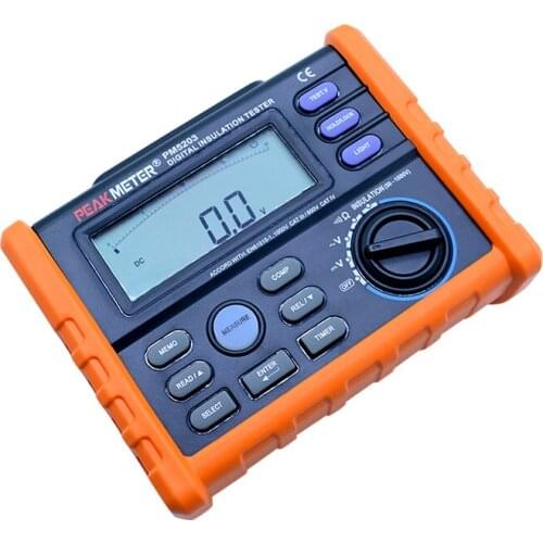 MS5203 Analog & Digital 1000V Insulation Tester to 10G Ohm with Multimeter