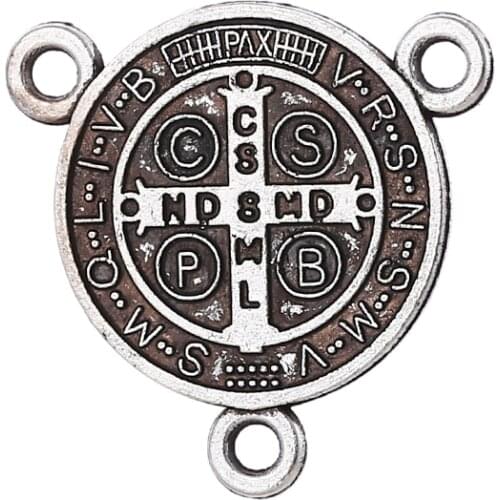 Wholesale Pendants For Necklaces Diy Jewelry Making Accessorie Cross Charm Virgin Mary Jesus Zinc Alloy Catholic Supplies