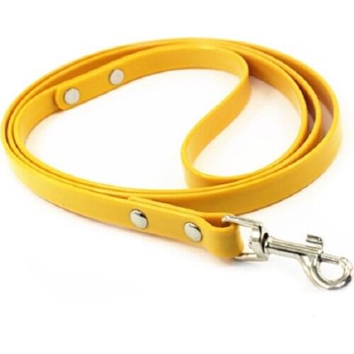 Pet Leash PU Leather Durable High-Quality New Waterproof Pet Leash Outdoor Running Training Leashes Soft Leather Puppy Leash