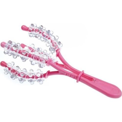 Q1QD Practical Roller Massager Arm Leg Body Self Massage Claw Acupressure Therapy Relief Stress Body Slimming Massage Tool