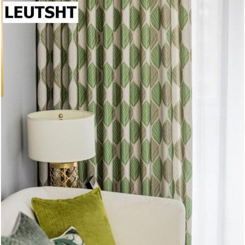 Modern Curtains for Living Dining Room Bedroom Simple Curtains Polyester-cotton Printed Curtains Tulles Curtains Finished Custom