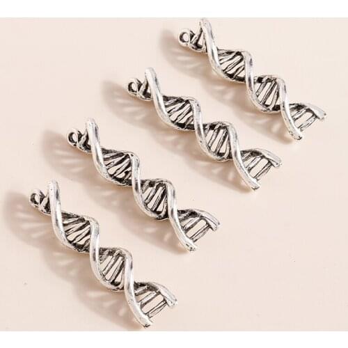 8pcs 9*39mm Antique Silver Color Spiral Steps Charms for Jewelry Making Alloy Twisted Charms Necklaces Earrings Pendants