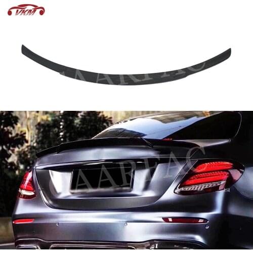 Carbon Fiber Material Trunk Boot Spoiler Wing for Mercedes Benz E Class W213 E200 E300 E400 E550 Sedan 17-19 B style