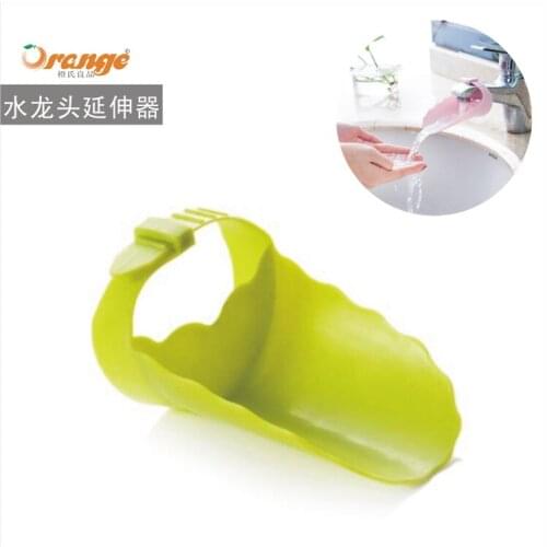 A2405 Childrens Hand Washing Extender Guide Gutter Babys Faucet Sprinkler Device Pencil Lengthener Faucet Extenders