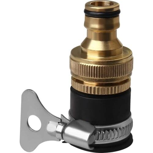 1/2 "3/4" Thread Garden Universal Fitting Connector Faucet Practical Nozzle Washing Machine Hose Tap Adapter Kitchen Quick Brass