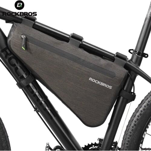 ROCKBROS 5L-8L Bicycle Bag Rainproof Large Capacity MTB Road Frame Bag Triangle Pouch Waterproof Caulking Pannier