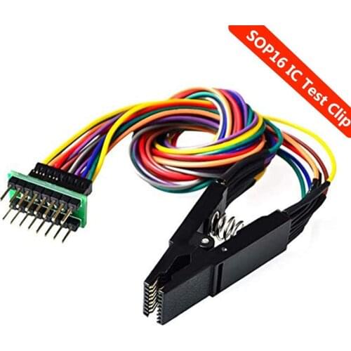 SOP16 IC Test Clip SOP16 To DIP16 Online Test Clip Suitable For 25 Series Chips Universal Body Non-Dismantling Programming Clip