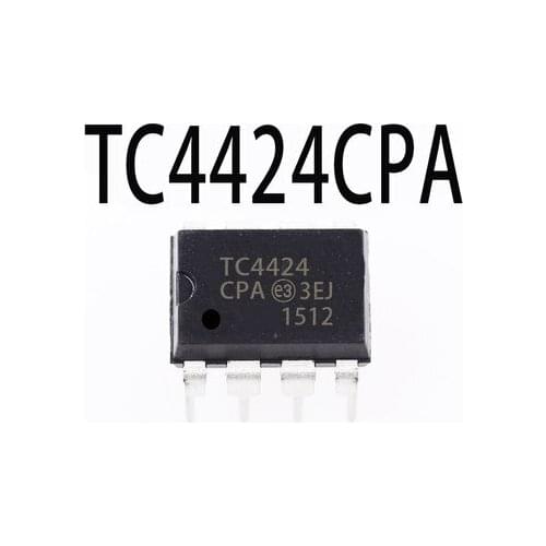 10pcs/lot TC4424CPA TC4424EPA DIP-8 In Stock
