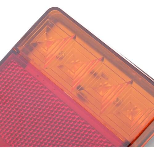 2pcs 12V 8 Led Tail Reverse Back Up Lights Stop Indicator Trailer Truck