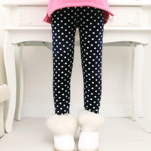 2020 Autumn Childrens Clothing From 4 To 10 Years Thicken Warm Baby Girls Pants Print Kids Leggings Toddler Girl Winter Clothes