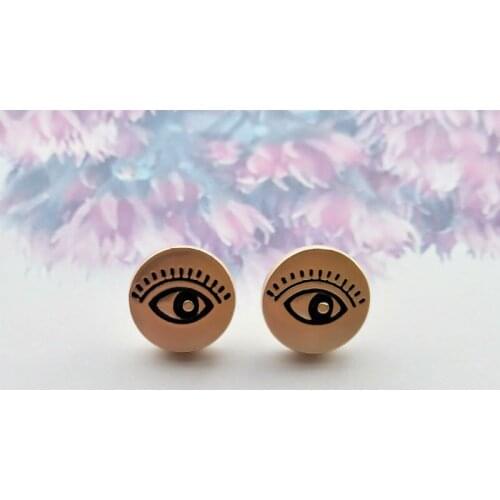 30pcs/lot Golden Eyes Button Sewing-On One-Hole Metal Buttons For Clothes Bag Fashion Craft DIY Decoration High Quality 10mm