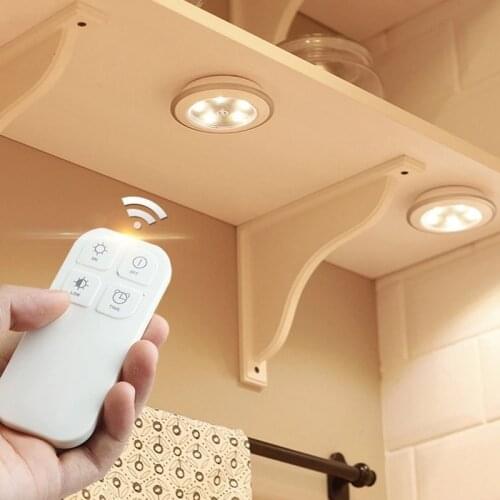5 LED Under Cabinet Light With Adhesive Sticker Wireless Wall Lamp Wardrobe Cupboard Drawer Closet Bedroom Kitchen Night Light