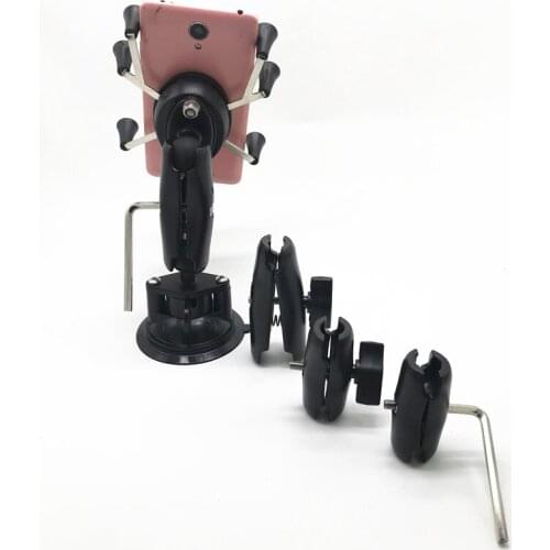 Car Window Twist Lock Suction Cup Mount Ball Head Socket Arm Universal Cell Phone Holder for Smartphone