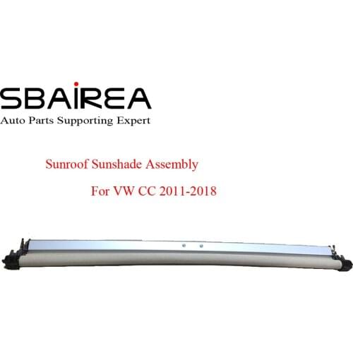SBAIREA CC Car Sunroof Shade Cover Assembly Beige Grey Black Auto Sun Shade Skylight Curtain 2011-2018