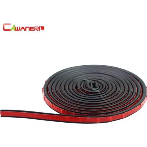 Cawanerl 4 Meter 400CM Flat-D Car Trunk Seal Strip Rubber Weatherstrip Noise Insulation Anti Dust Sealing Strip Edge Trim
