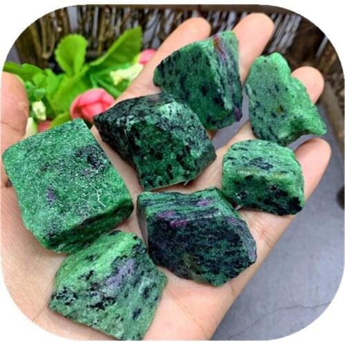 Chakra healing products natural quartz ruby zoisite raw semiprecious stone for Healing Reiki