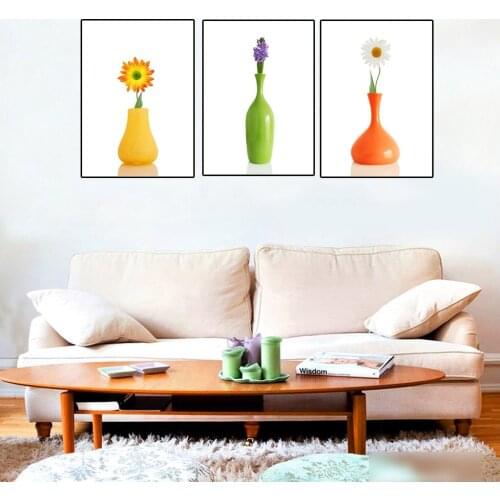 Nordic Style Decorative Painting Fresh Plants and Flowers Restaurant Hotel Corridor Painting Canvas Painting Wall Art Kitchen