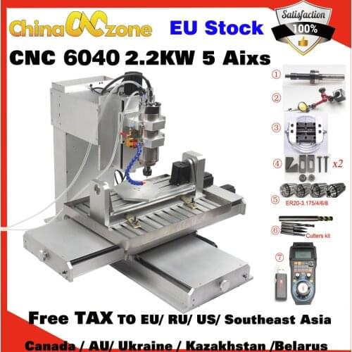 MACH3 USB CNC 6040 5 axis CNC router wood carving machine woodworking milling engraving machine for aluminum wood PCB factory