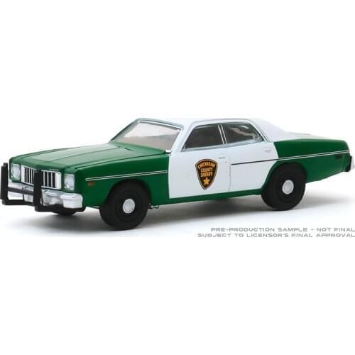 GreenLight 1:64 1975 Plymouth Fury Alloy model car Metal toys for childen kids diecast gift