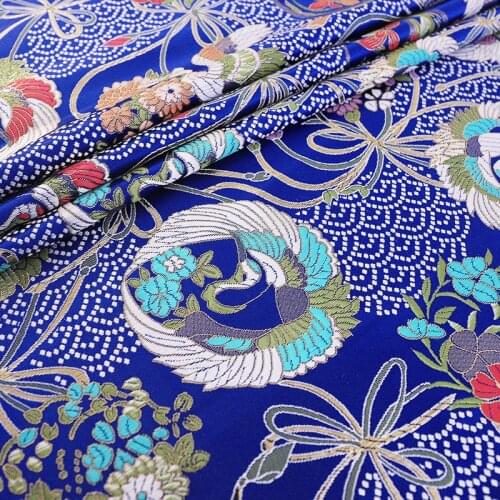 Chinese vintage brocade jacquard pattern fabrics for design of cheongsam childrens dress decorative sewing material