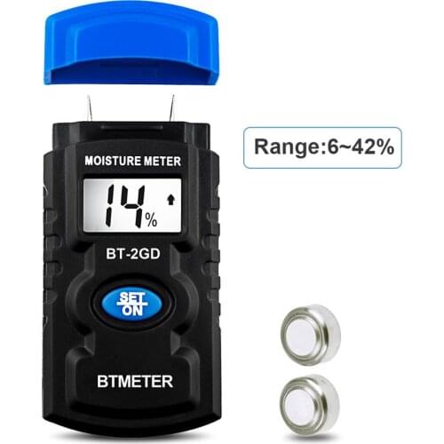 Pin Type Digital Moisture Meter Water Leak Detector Wood Humidity Tester Hygrometer Damp Detector With LCD Backlight