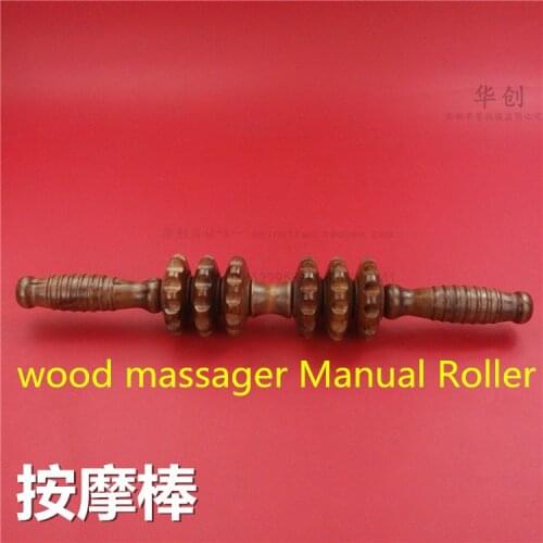 Yoga massage stick roller plastic stick meridiarns lymph massage hammer stick manual massage device wood massager Manual Roller