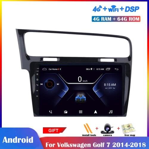10.1inch Android Multimedia Player For Volkswagen Golf 7 2014-2018 Car Radio Stereo Navigation DSP Touch IPS Screen Bluetooth