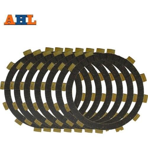 Motorcycle Clutch Friction Plates Kit Set for YAMAHA XV250 Virago 250 Bakelite Clutch Lining 7PCS #CP-0004