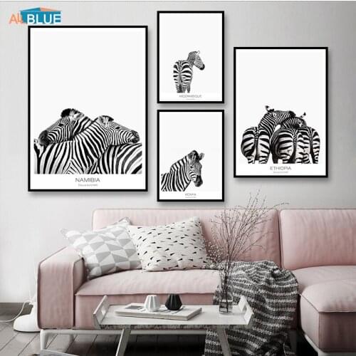 Zebra Poster Animal Canvas Wall Art Painting Nordic Posters And Prints Modern Wall Pictures For Living Room Abstract Home Decor