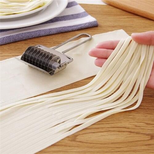Stainless Steel Manual Dough Noodle Vegetable Cutter Slicer Roller Noodles Cutters Maker Kitchen Baking & Pastry Cutting Tools