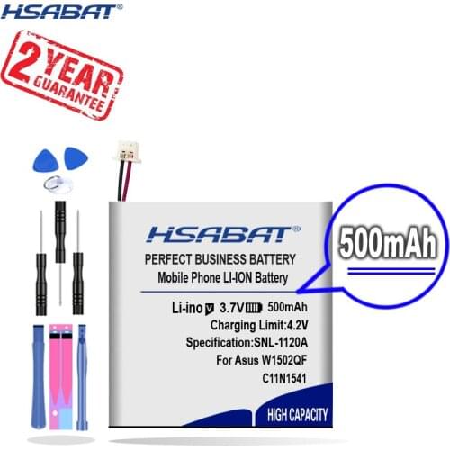 New Arrival [ HSABAT ] 500mAh 0B200-01760100,C11N1541 1ICP4/26/25 Replacement Battery for Asus W1502QF,ZenWatch 2