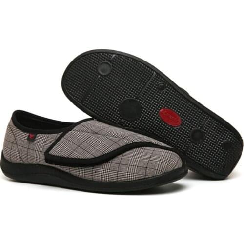 Diabetes Shoes Freely Adjustable Thin Soles Lightweight Soft Widened Shoes Feet Swollen Fat Deformation Injured Feet Shoes