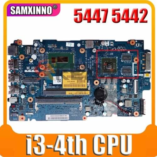 Original Laptop motherboard For DELL Inspiron 5447 5442 5542 5547 I3-4030U Mainboard CN-0XT04J 0XT04J LA-B012P SR1EN 216-0858020