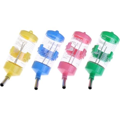 Plastic Hamster Drinker Water Bottle Dispenser Feeder Hanging Fountain Pet Supplies