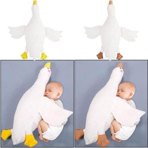 35cm Baby Stuffed Pillow Super soft Detachable Hugging Animal Toys Baby sleep exhaust pillow white plush pets duck pillow