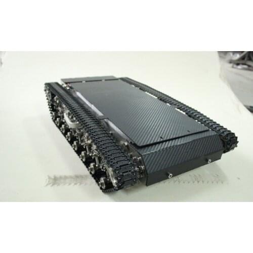 RC Metal Tracked Vehicle Track Obstacle-surmounting Tank Car Chassis Crawler 4WD Smart Tank Car Chassis Chain Caterpillar RC Toy